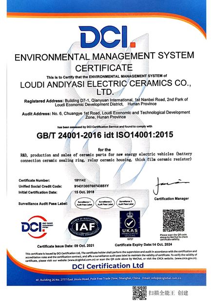 КИТАЙ Hunan Antaeus New Materials Co., LTD Сертификаты